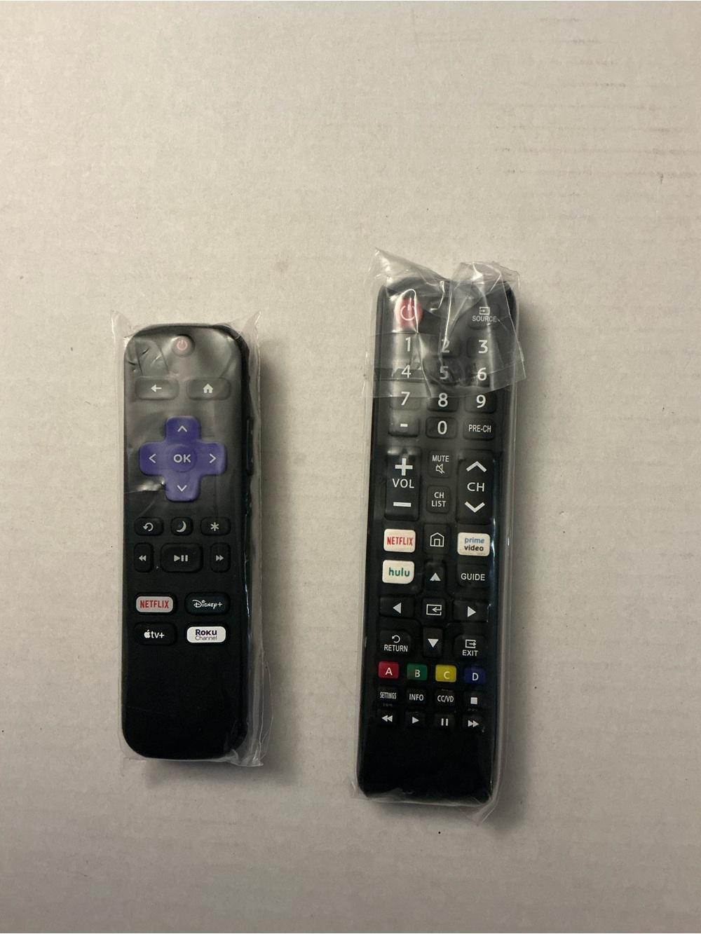 Roku Black Remote Pair with Purple Directional Pad